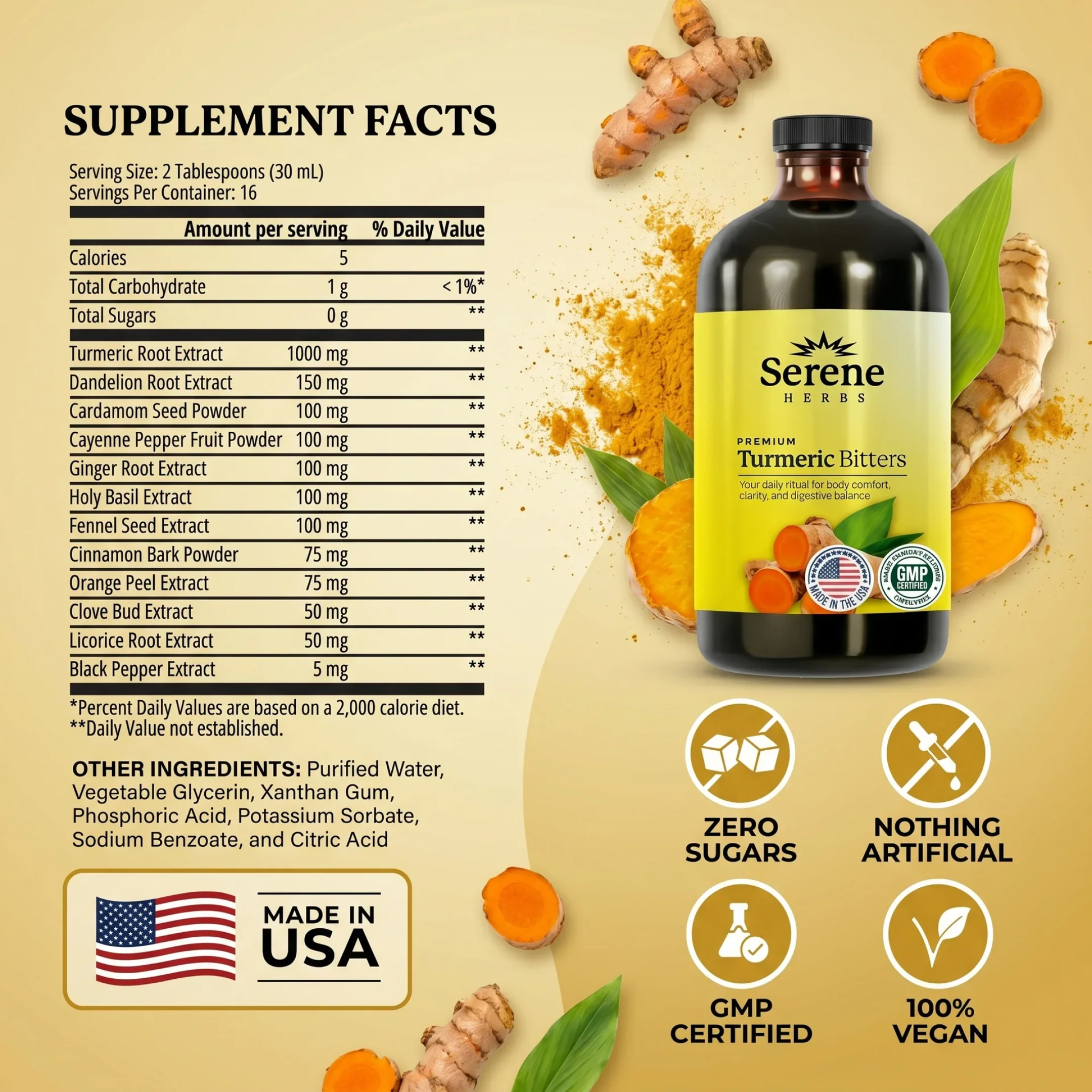Turmeric Bitters - Liquid Joint & Inflammation Support - Image 3